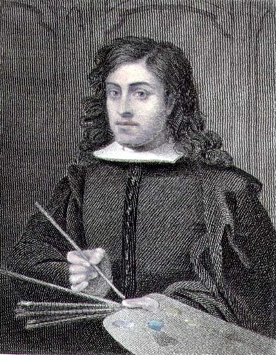 Auto-retrato, gravado por Edward Scriven (1775-1841) pub. por William Maczenzie (gravura) de Bartolome Esteban (after) Murillo