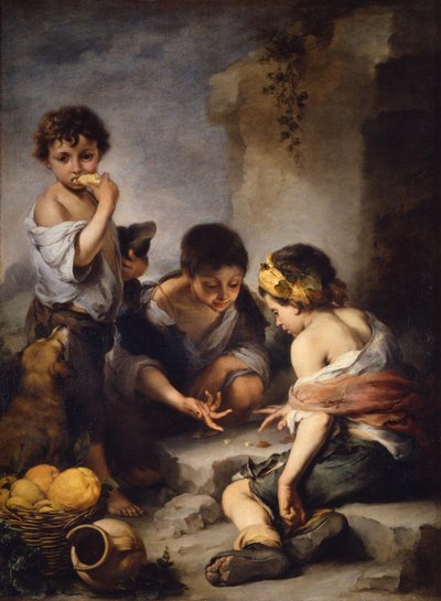 Rapazes a jogar aos dados de Bartolomé Esteban Murillo
