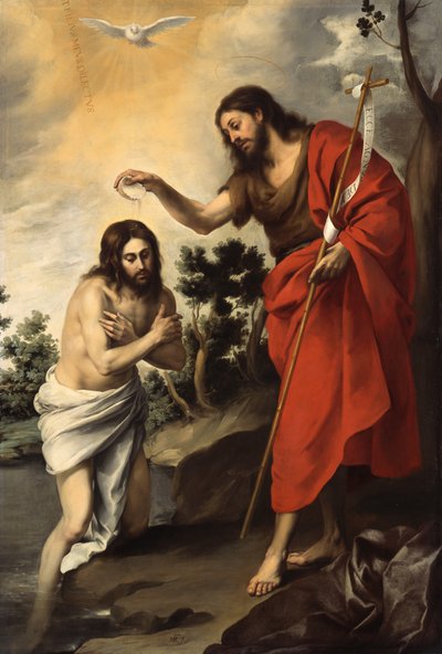 O Batismo de Cristo de Bartolomé Esteban Murillo