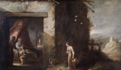Isaac Blessing Jacob (óleo sobre tela) de Bartolomé Esteban Murillo