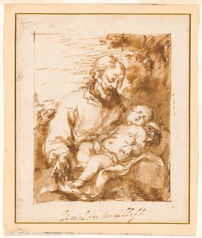 São José e o menino adormecido de Bartolomé Esteban Murillo