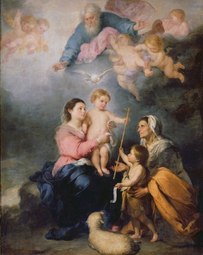 A Sagrada Família ou A Virgem de Sevilha (óleo sobre tela) de Bartolomé Esteban Murillo