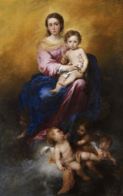 A Virgem do Rosário  de Bartolomé Esteban Murillo