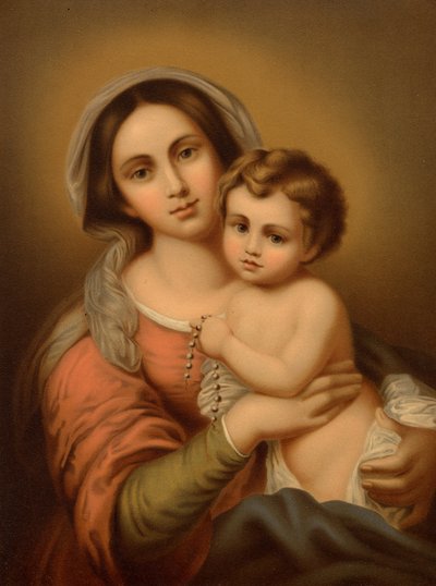 Madonna com a criança de Bartolome Esteban after Murillo