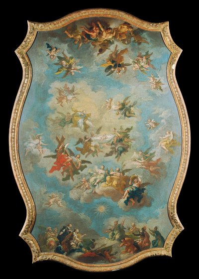 Veneração do Nome Mariae - O Divino Conselho de Redenção - Queda dos Anjos de Bartolomeo Altomonte