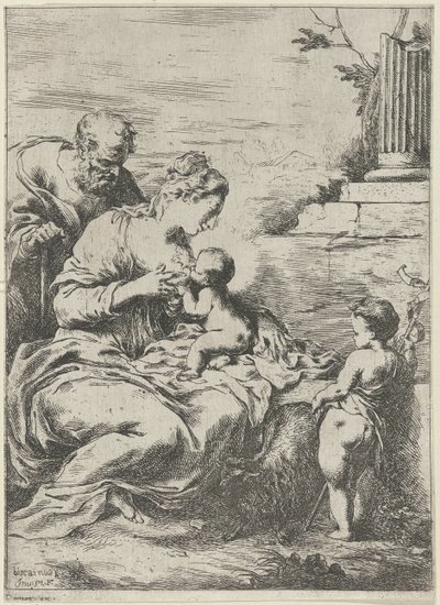 Maria amamentando o menino Jesus de Bartolomeo Biscaino