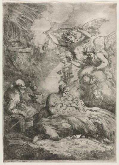 A Natividade. de Bartolomeo Biscaino