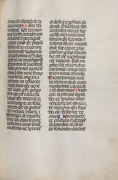 Missale: Fol. 121: contém música para Hely Hely Lama etc. em St. Mattion Passion, 1469. de Bartolomeo Caporali