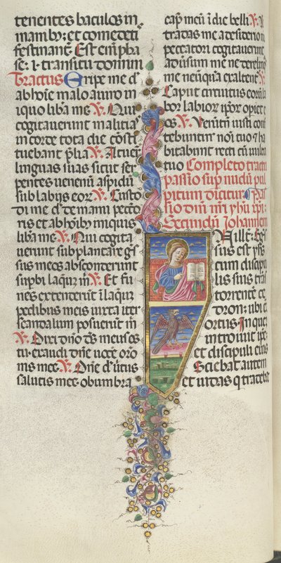 Missale: Fol. 141v: São João com Águia, 1469. de Bartolomeo Caporali
