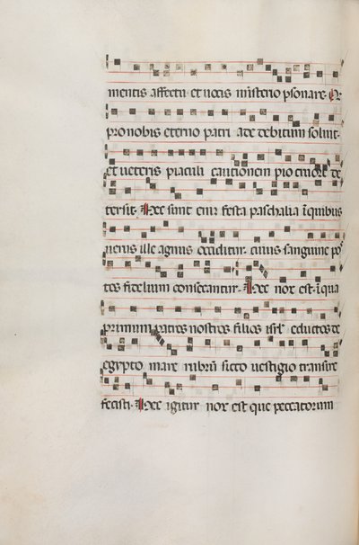 Missale, Pol. 154V Music for Exultel, 1469. de Bartolomeo Caporali