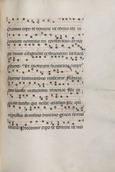 Missale, Pol. 157 Música Exultel, 1469. de Bartolomeo Caporali