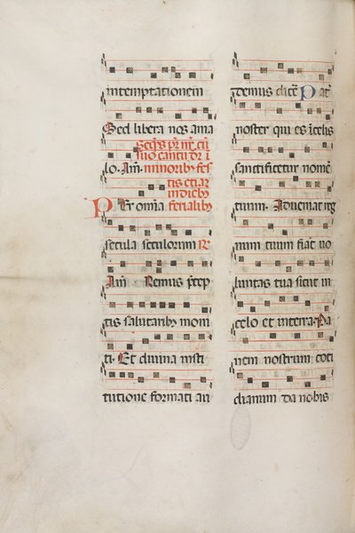 Missale: Fol. 189v: Música para várias orações, 1469. de Bartolomeo Caporali