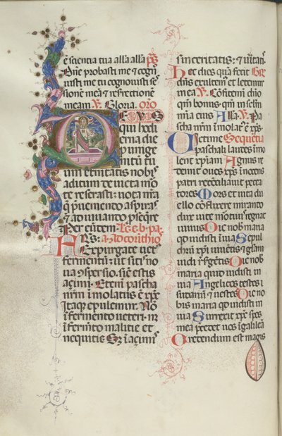 Missale: Fol. 192v: Ressurreição de Cristo, 1469. de Bartolomeo Caporali