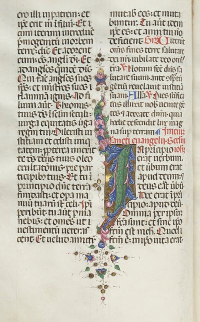 Missale: Fol. 22v: Folhagem com Peixe, 1469. de Bartolomeo Caporali
