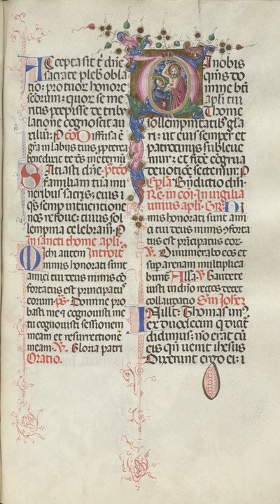 Missale, Pol. 262: Thomas, 1469. de Bartolomeo Caporali