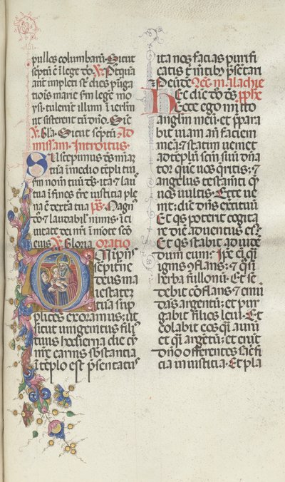 Missale: Fol. 270: Apresentação de Cristo a Simeão, 1469. de Bartolomeo Caporali