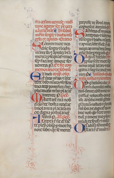 Missale: Fol. 319v: São Francisco e Missa Plena de São Francisco, 1469. de Bartolomeo Caporali