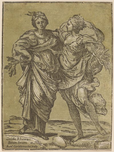 Aliança de Paz e Abundância de Bartolomeo Coriolano after Guido Reni