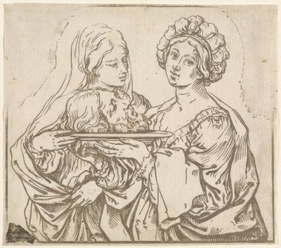 Herodias e Salomé de Bartolomeo Coriolano after Guido Reni