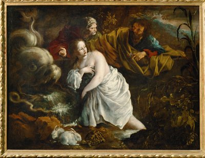 Susannah e os Anciãos ... de Bartolomeo Guidobono