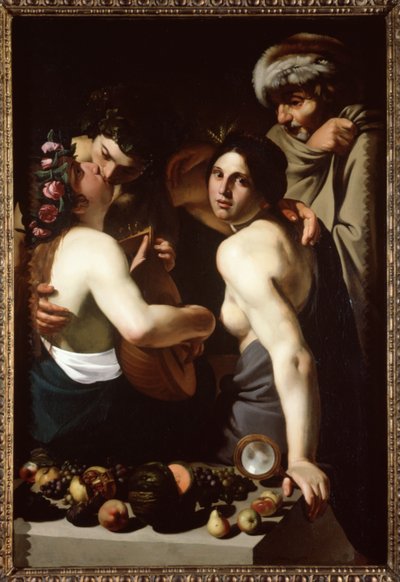 Alegoria nas quatro estações, c.1610 de Bartolomeo Manfredi