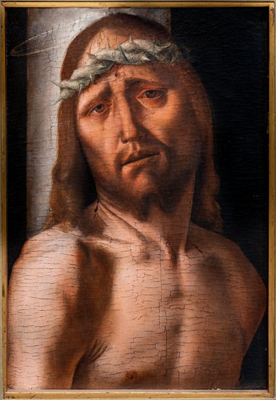 Cristo na coluna, segunda metade do século XV (óleo sobre painel) de Bartolomeo Montagna