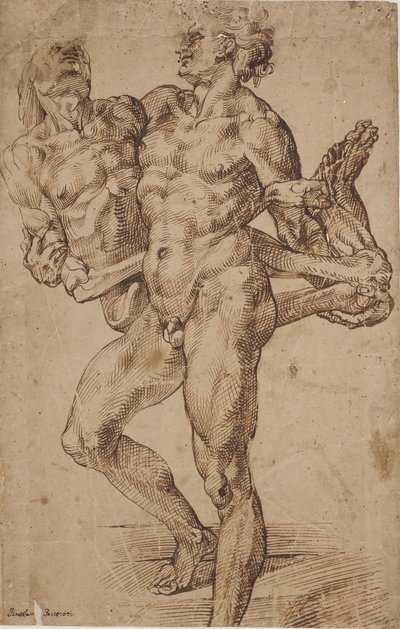 Enéias e Anquises [?] de Bartolomeo Passarotti