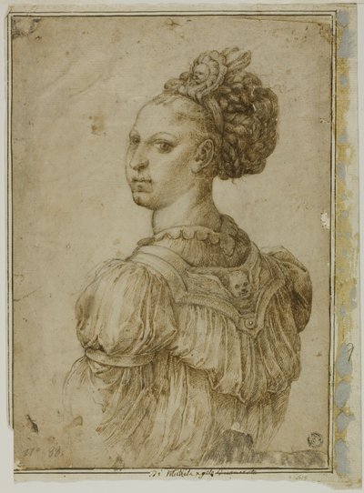 Busto ideal de uma mulher de Bartolomeo Passarotti