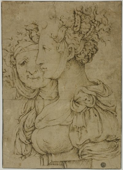 Velha Matrona e Jovem de Bartolomeo Passarotti