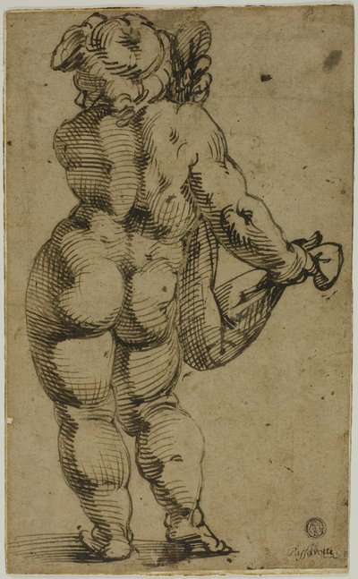 Putto em pé visto de costas de Bartolomeo Passarotti