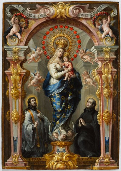 Nossa Senhora do Bom Conselho, c.1680 (óleo sobre cobre) de Bartolomeo Perez