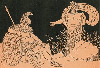 Enéias e Tibre de Bartolomeo Pinelli