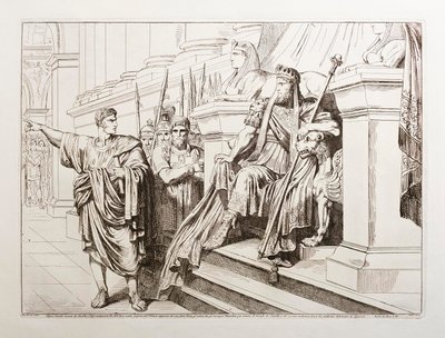 Appius Claudius a comparecer perante Tigranes, rei da Arménia de Bartolomeo Pinelli