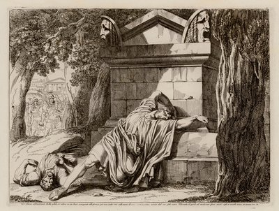 Morte de Gaius Gracchus de Bartolomeo Pinelli