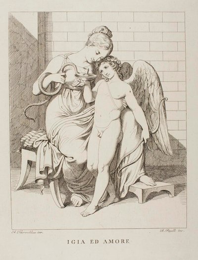 Higíea e Cupido de Bartolomeo Pinelli