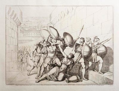 Tarpeia, abre os portões da cidade de Bartolomeo Pinelli
