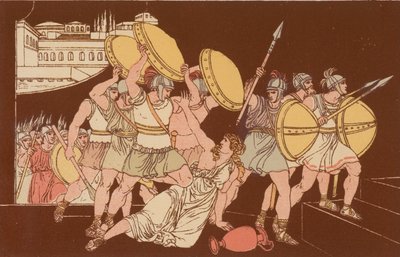 A morte de Tarpeia de Bartolomeo Pinelli