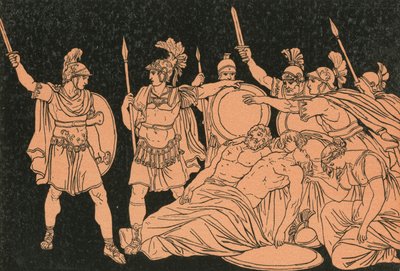 Turnus sobre os corpos de Alma e Galaesus de Bartolomeo Pinelli