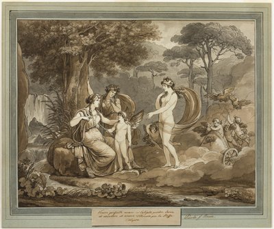 Vênus Apresenta Cupido a Calipso, de As Aventuras de Telêmaco, Livro 7 de Bartolomeo Pinelli