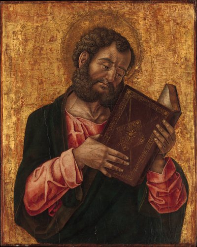 Uma leitura de São Marcos, ca. 1470 de Bartolomeo Vivarini