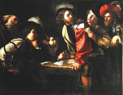 Soldados jogando cartas de Bartolomeo after Manfredi