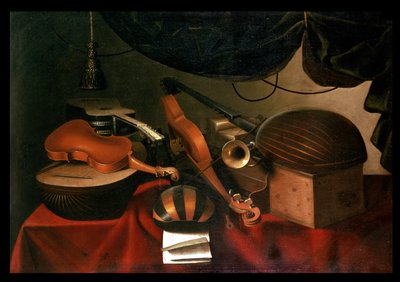 Natureza morta musical de Bartolommeo Bettera