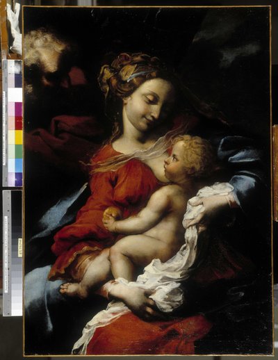 A Sagrada Família (óleo sobre tela) de Bartolommeo Biscaino