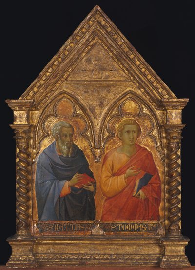 Santos Matthias e Thomas, c. 1350. de Bartolommeo Bulgarini