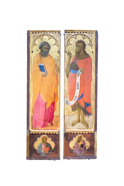 São Pedro e São João Baptista; um apóstolo e São Paulo de Bartolommeo Bulgarini