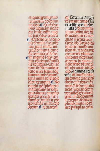 Missale: Fol. 173v: Música para Aleluia, etc., no início da Páscoa, 1469. de Bartolommeo Caporali
