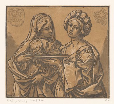 Herodíades e Salomé com a cabeça de João Baptista de Bartolommeo Coriolano