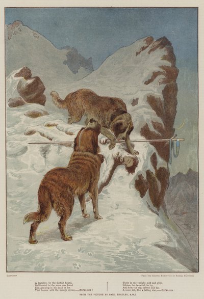 Um Viajante, pelo Cão Fiel (cromolito) de Basil Bradley
