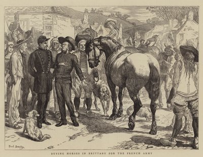Comprar cavalos na Bretanha para o exército francês de Basil Bradley