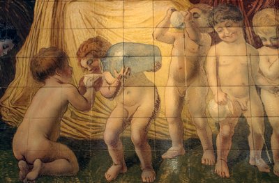 Putti água de nascente termal potável de Basilio Cascella